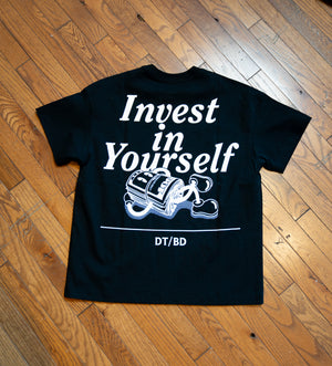 Oversized Invest In Yourself Tee | Black