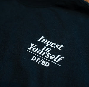 Oversized Invest In Yourself Tee | Black