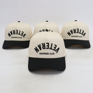 Veteran Members Club - Creme/Black