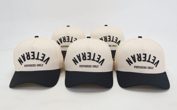 Veteran Members Only - Creme/Black