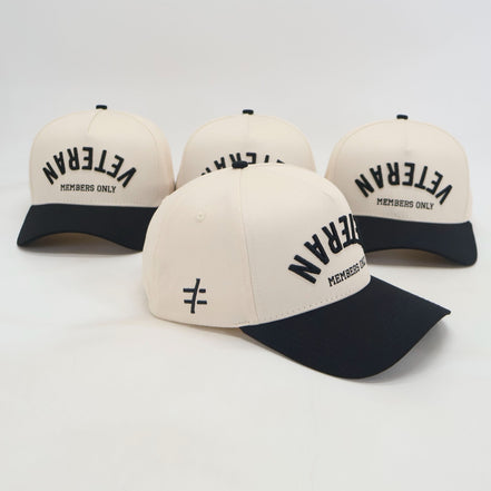 Veteran Members Only - Creme/Black