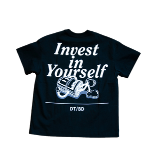 Oversized Invest In Yourself Tee | Black