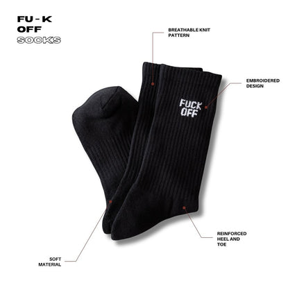 Fuck Off Socks - Black